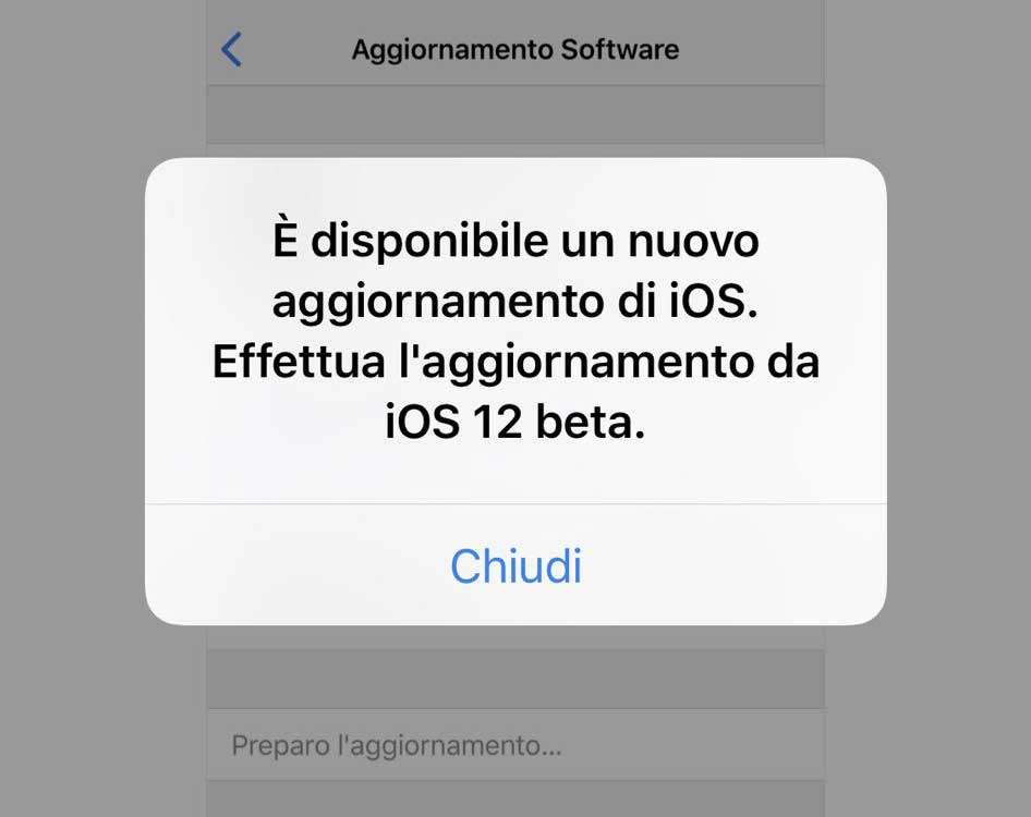 Bug notifica beta
