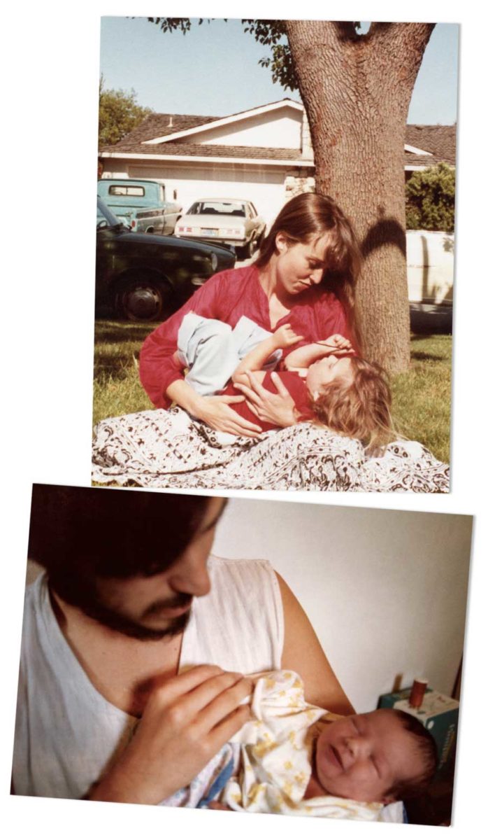 Vecchie foto di Jobs, figlia e madre della figlia