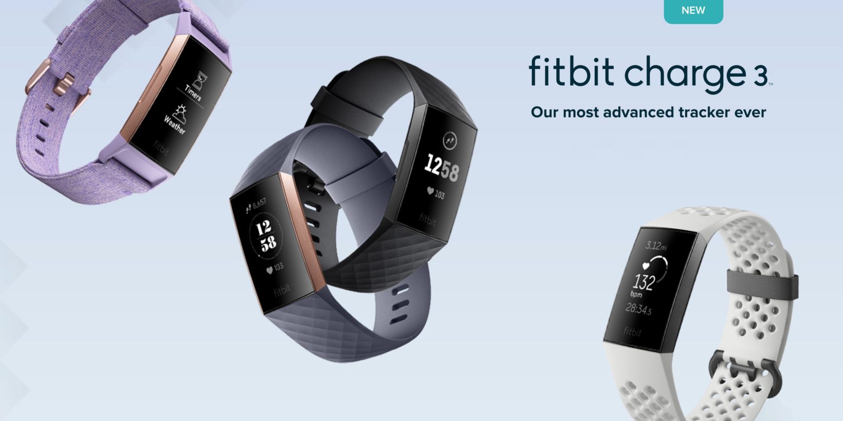 Fitbit presenta Charge 3, nuovo display e durata batteria di 7 giorni