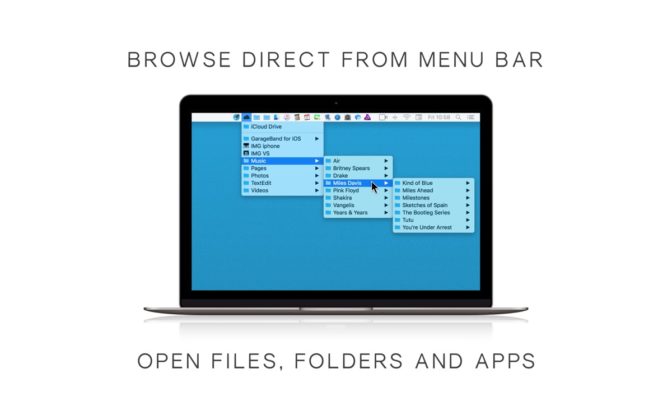 Launch Bar per Mac mette app e cartelle sulla barra di stato