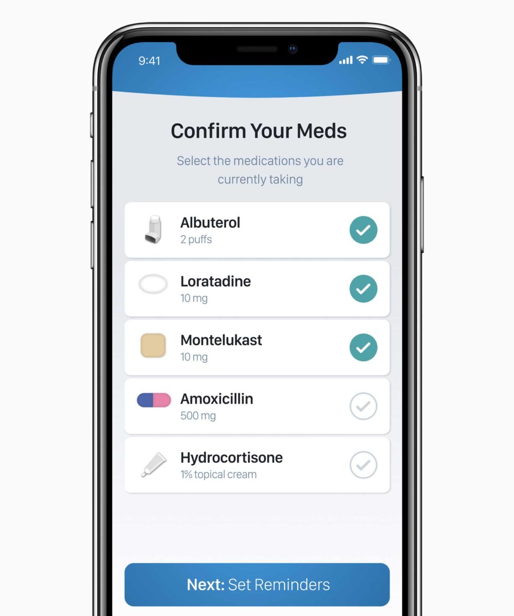 L'app Medisafe può essere usata come promemoria per farmaci.