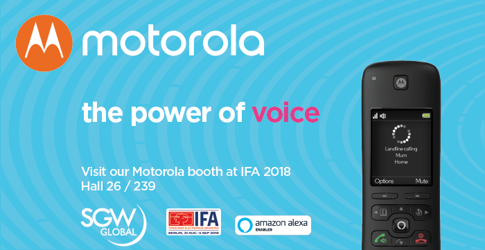 Motorola presenta il primo cordless con Alexa