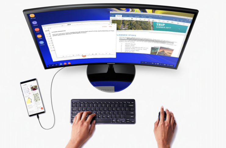 Galaxy Note 9 elimina il dock dalla modalità desktop DeX
