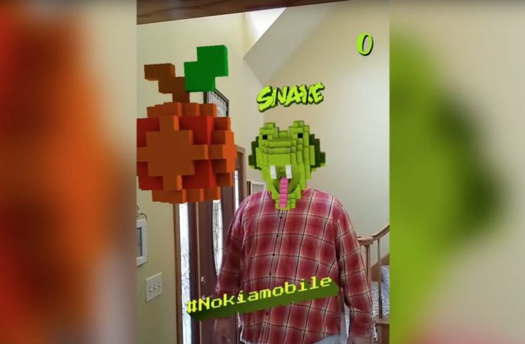 Il gioco Snake di Nokia ora si gioca in realtà aumentata su Facebook