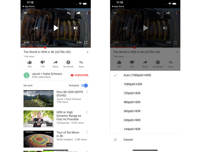 YouTube per iOS