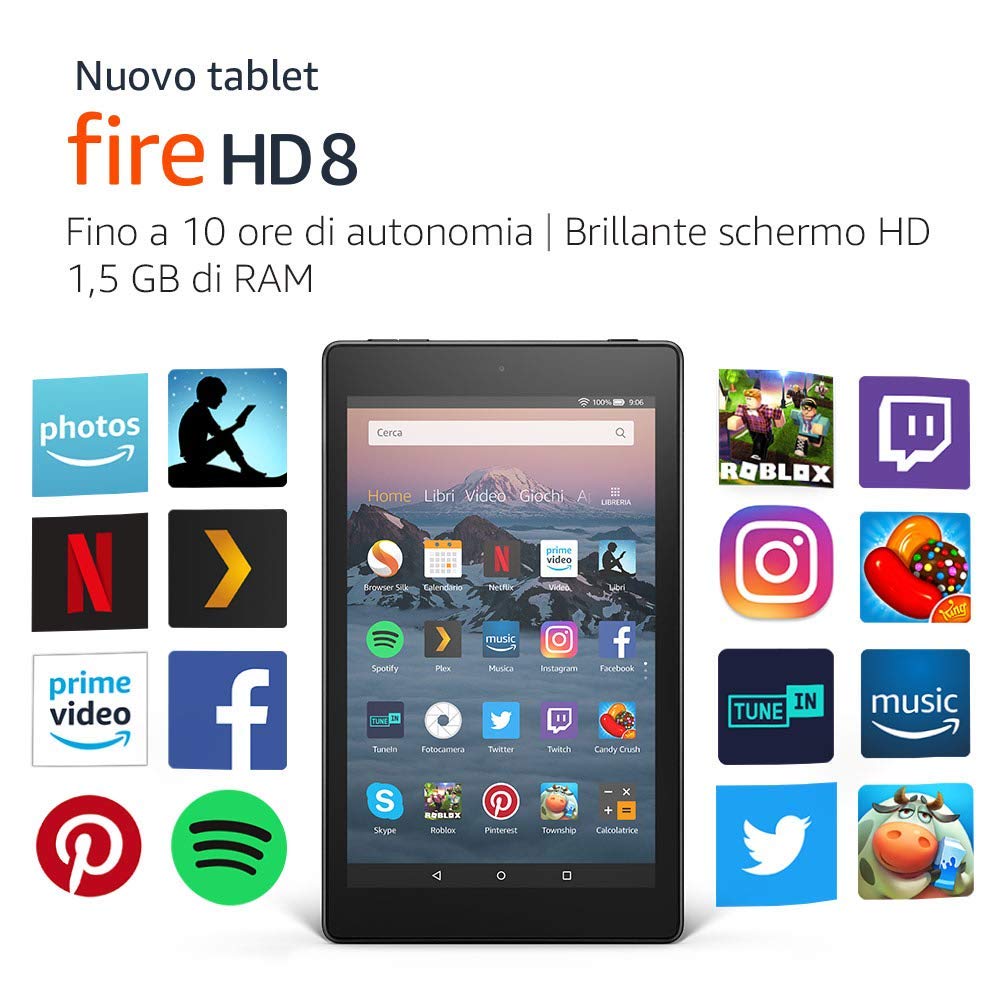 Il nuovo Fire HD 8 è disponibile su Amazon a partire da 99,99 euro