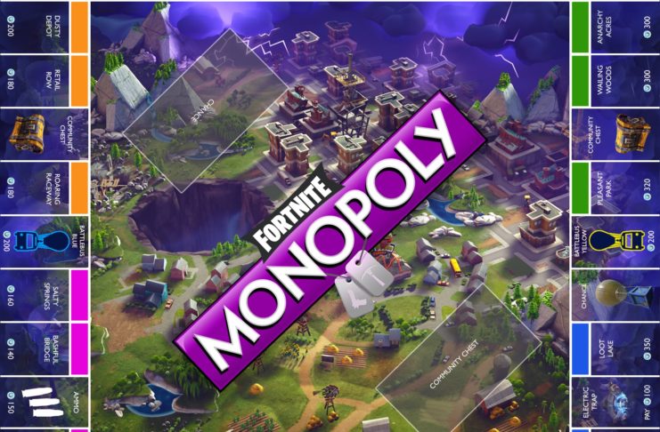 Monopoly Fornite, il gioco da tavolo ispirato al capolavoro
