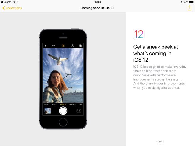 Apple pubblicizza le novità iOS 12 agli utenti iPhone e iPad