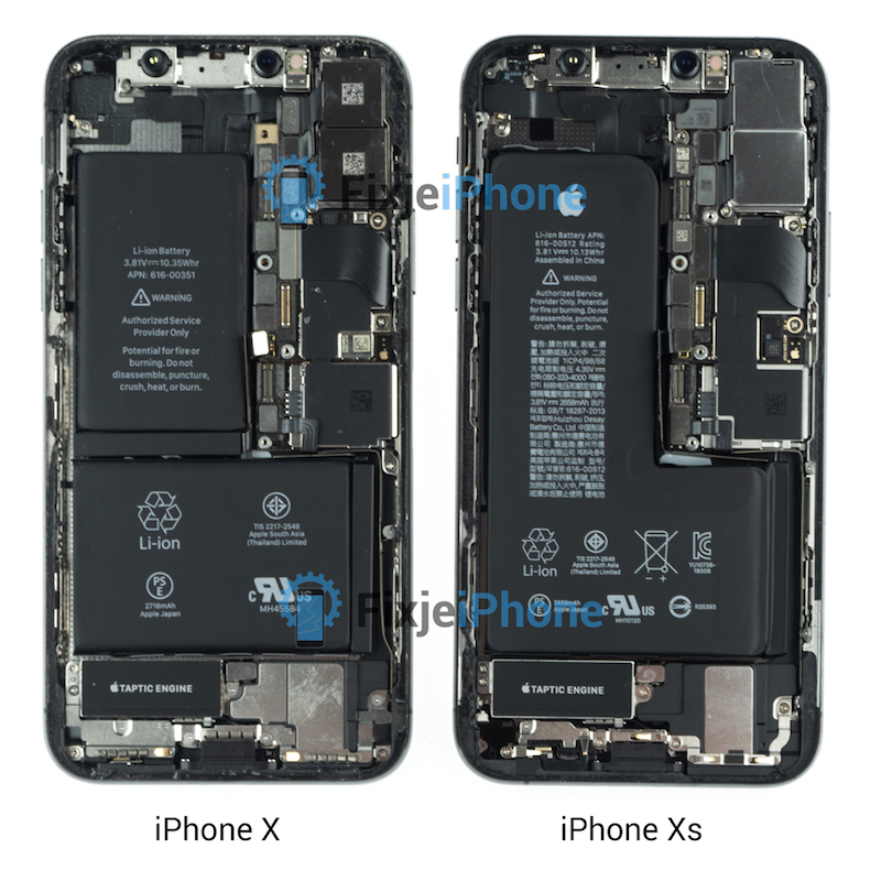 iPhone XS smontato somiglia tanto a iPhone X ma con una differenza