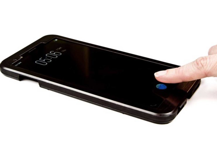 Lettore impronte nel display