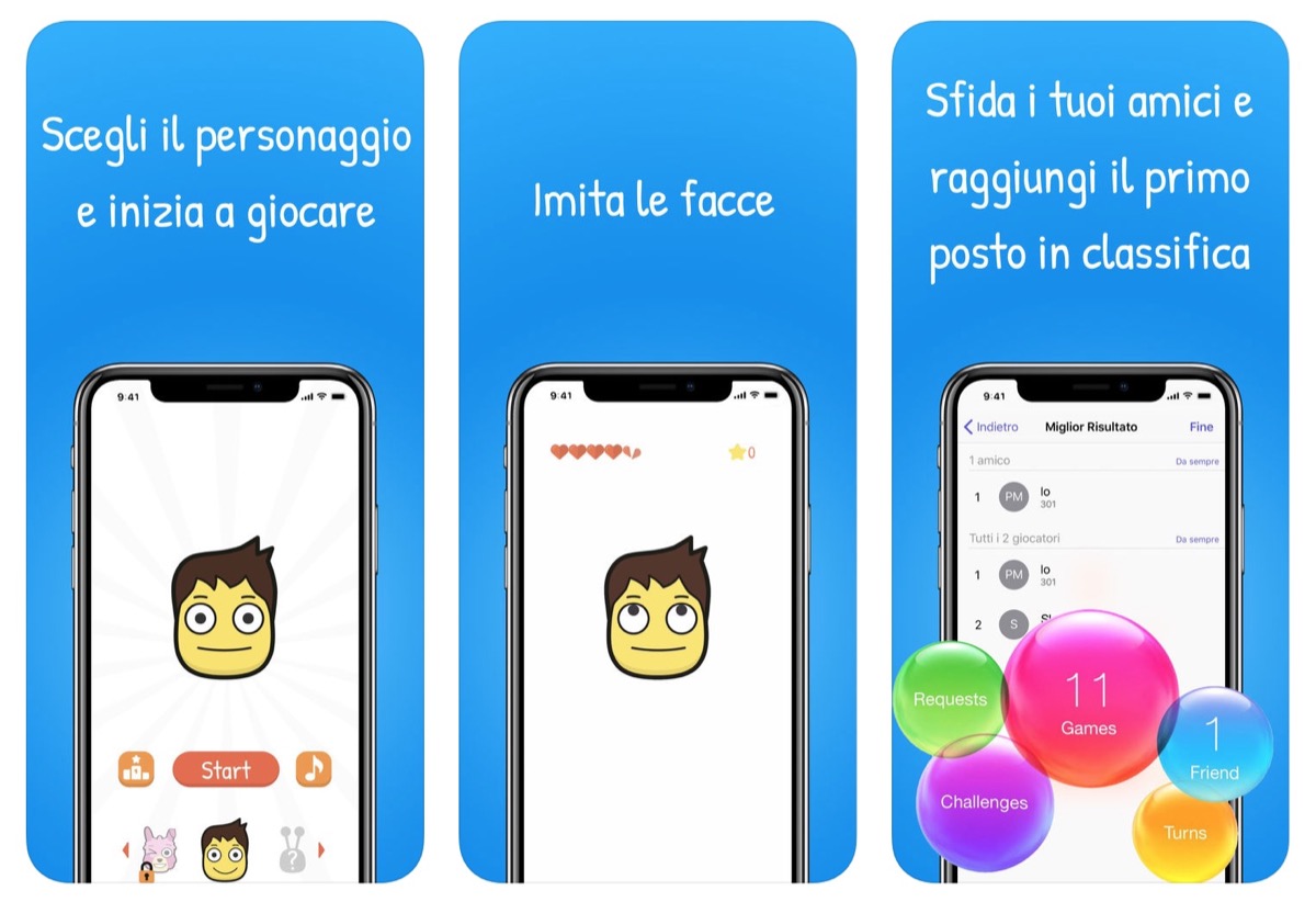 Mimotto, il gioco dei mimi per iPhone X