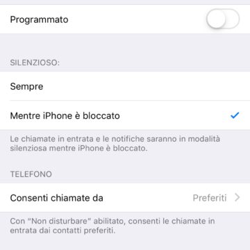 Non Disturbare iOS 12, come attivare la modalità sonno