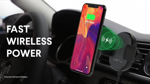 Kenu rilascia AirFrame e Airbase, per ricaricare wireless iPhone in macchina