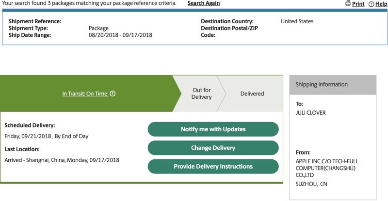 Iniziate le prime spedizioni iPhone XS Max, XS e Apple Watch 4