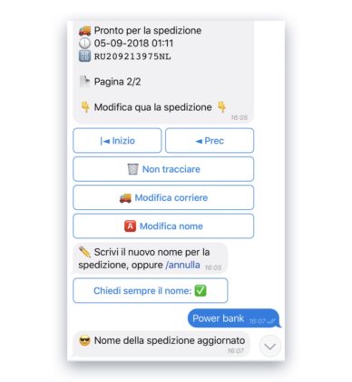 Trackbot, monitorare le spedizioni con Telegram è ancora più facile