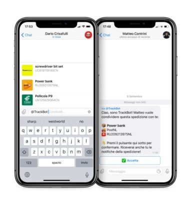 Trackbot, monitorare le spedizioni con Telegram è ancora più facile