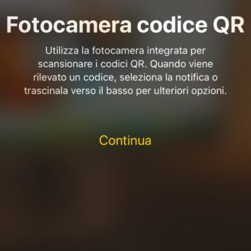 Come scannerizzare velocemente codici QR e documenti su iOS 12