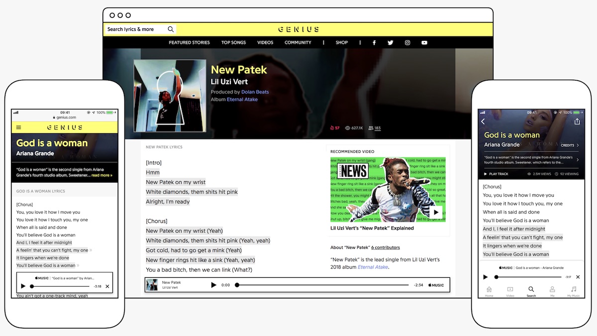 Apple e Genius insieme per i testi delle canzoni e integrazione Apple Music Apple e Genius insieme per i testi delle canzoni e integrazione Apple Music