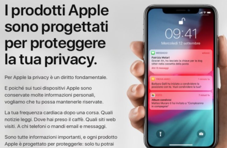 Sempre più attenzione alla Privacy: Apple rinnova il sito dedicato alle misure di sicurezza