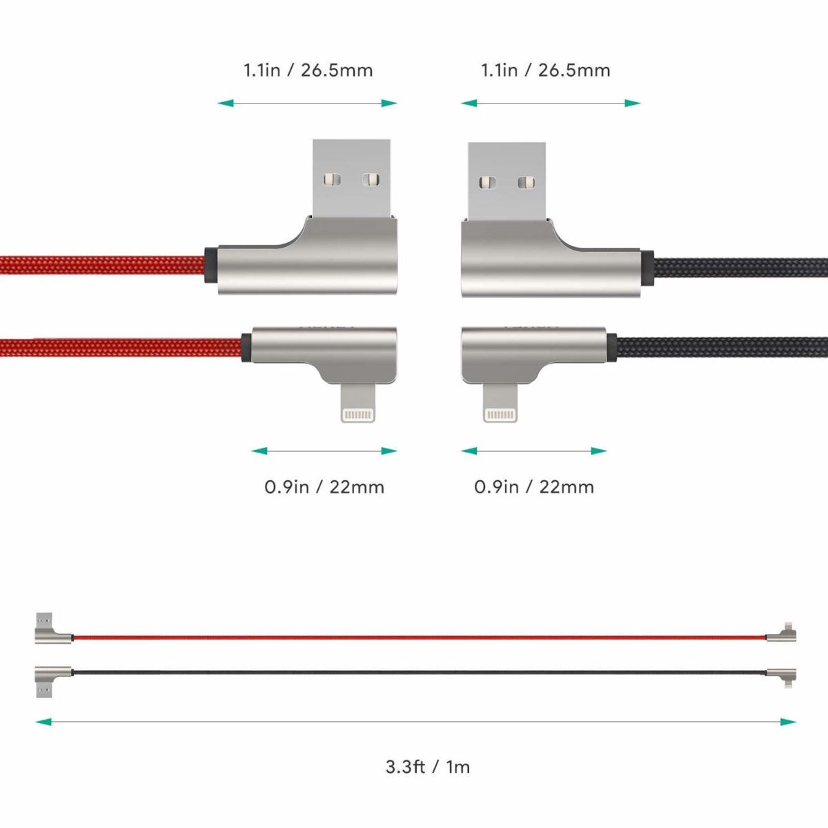 Il cavo USB-Lightining a novanta gradi Aukey risolve i problemi di iPhone con poco spazio per la connessione