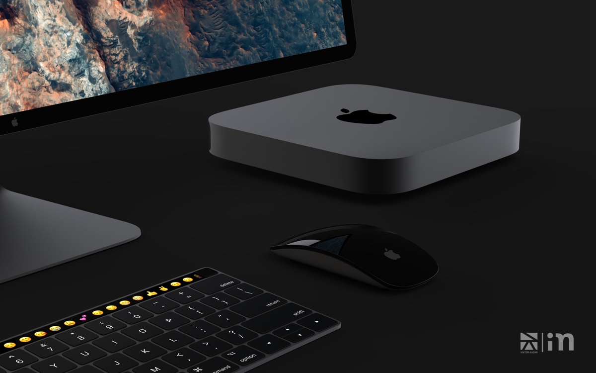 Il concept Mac mini arriva con Apple Display e tastiera Touch Bar