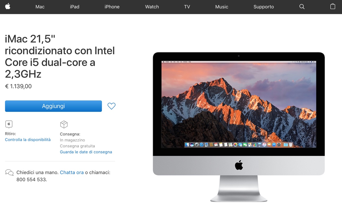 iMac ricondizionati in sconto su Apple Store online - foto imac