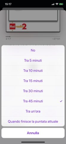 Come impostare un timer per spegnere automaticamente i Pocast