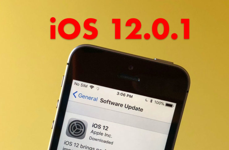 Disponibile iOS 12.0.1