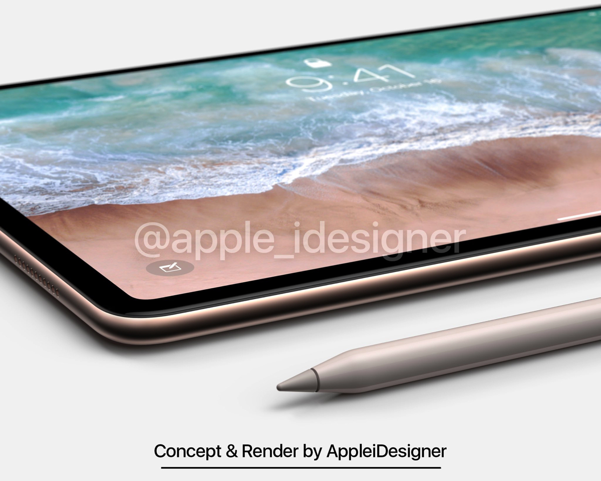 Squadrato o smussato? I rendering iPad Pro 2018 che vedremo all’evento Apple 30 ottobre