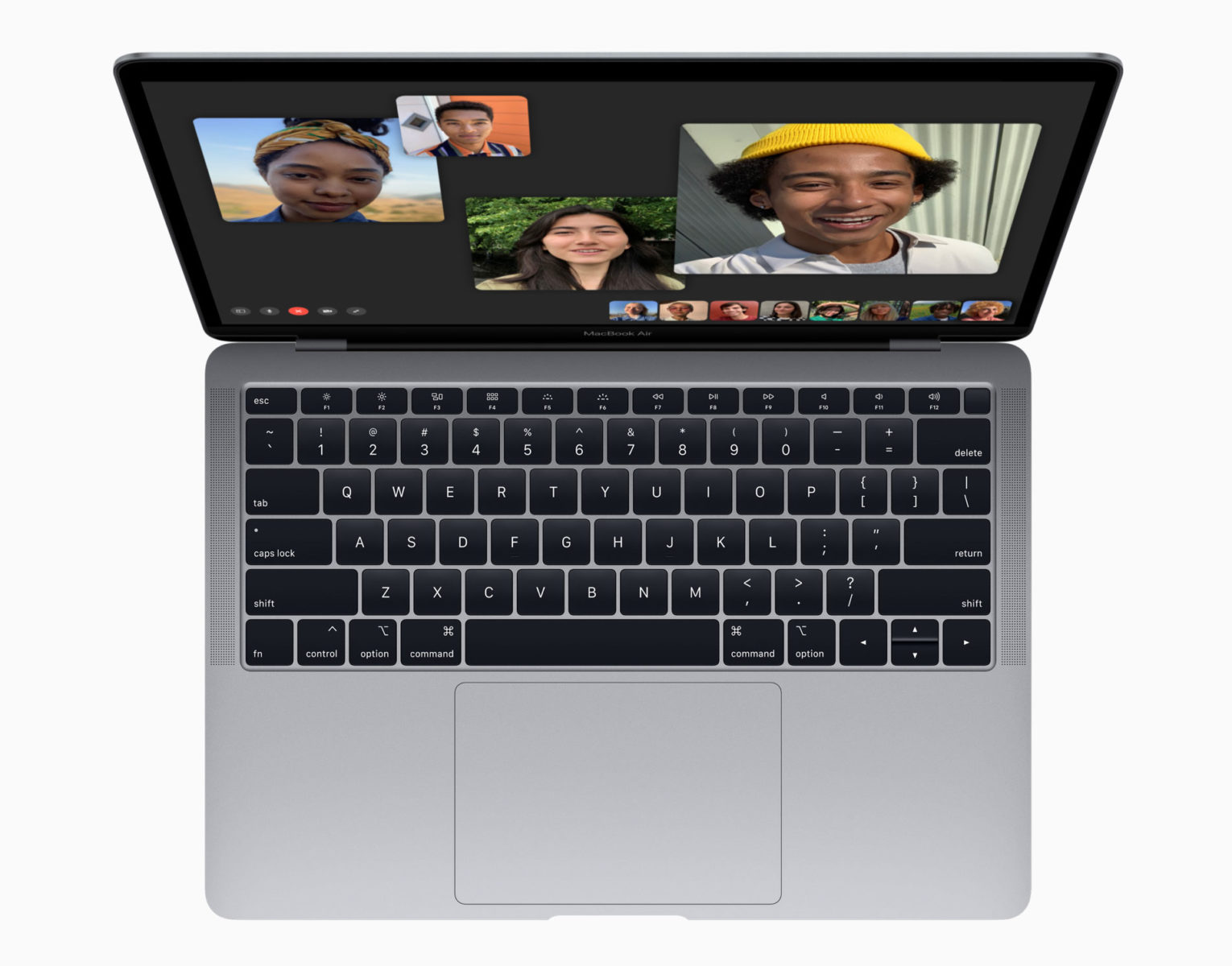 La tastiera del MacBook Air 2018 da 13″
