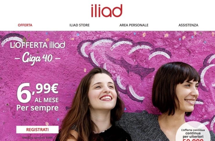 Offerta iliad Giga 40, un piccolo trucco per abbonarsi ancora a 6,99 euro