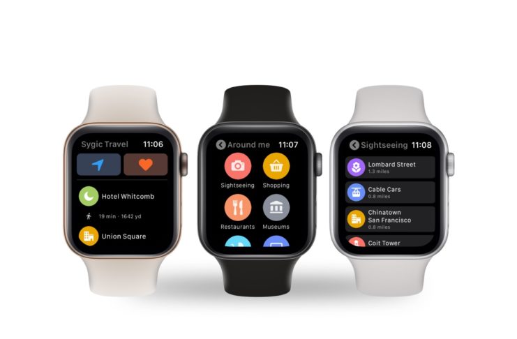 Sygic Travel porta le mappe su Apple Watch, con itinerari, preferiti e punti di interesse