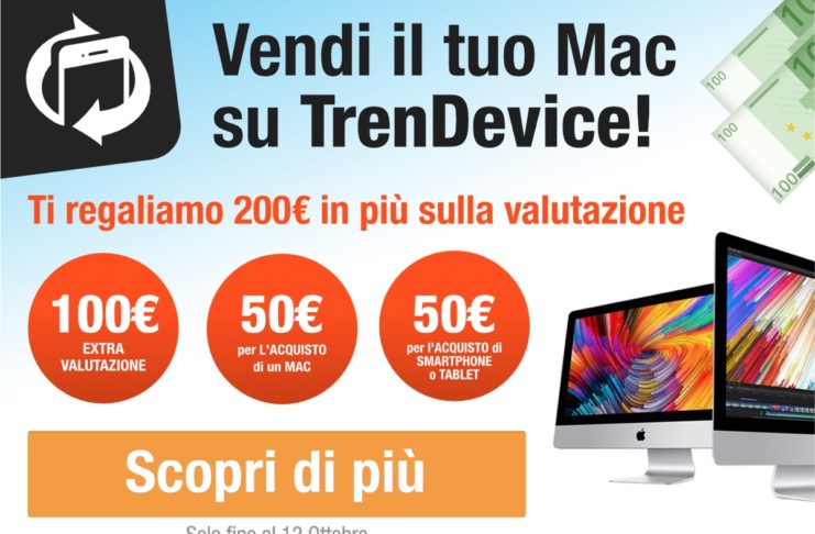 TrenDevice acquista il vostro Mac e vi regala 200€ in più sulla valutazione