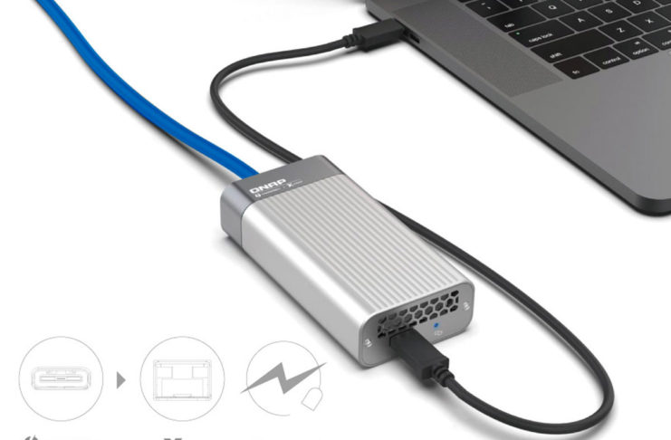 QNAP ha annunciato un adattatore da Thunderbolt 3 a Ethernet 10GbE
