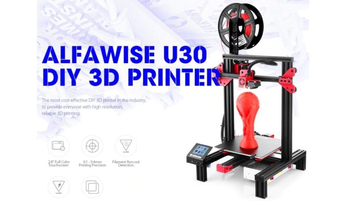 Alfawise U30, la stampante 3D con schermo touch