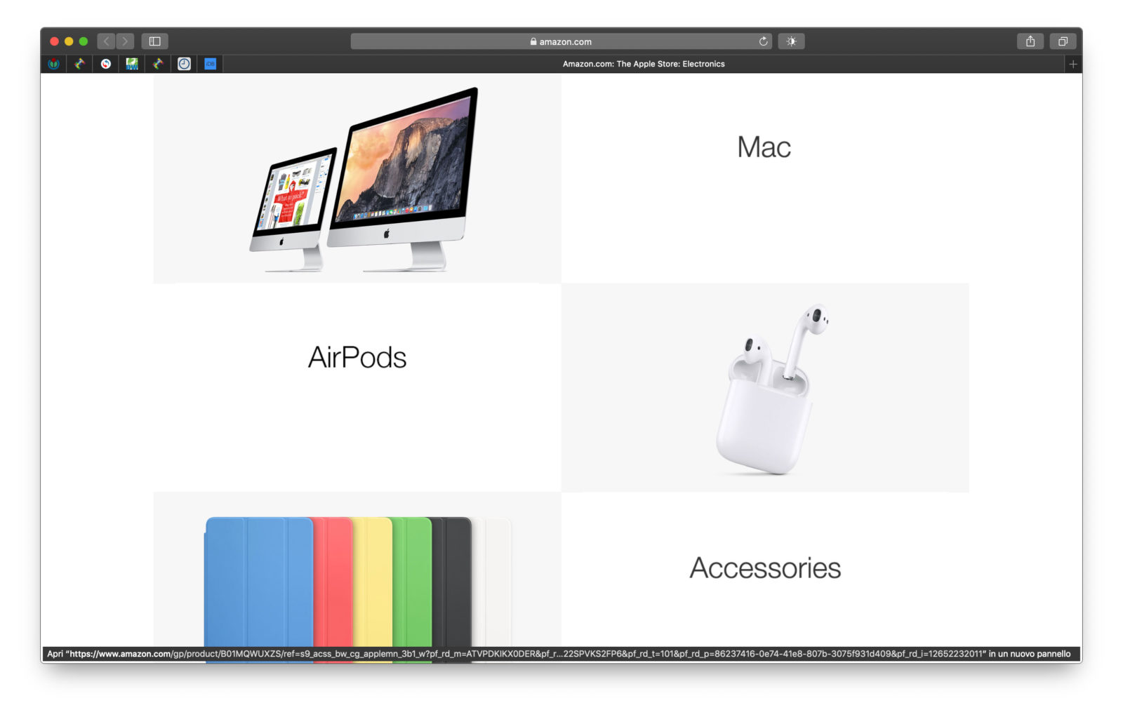 Il negozio di Apple su Amazon negli USA
