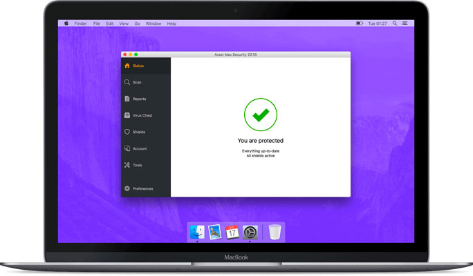 schermata di Avast antivirus per Mac