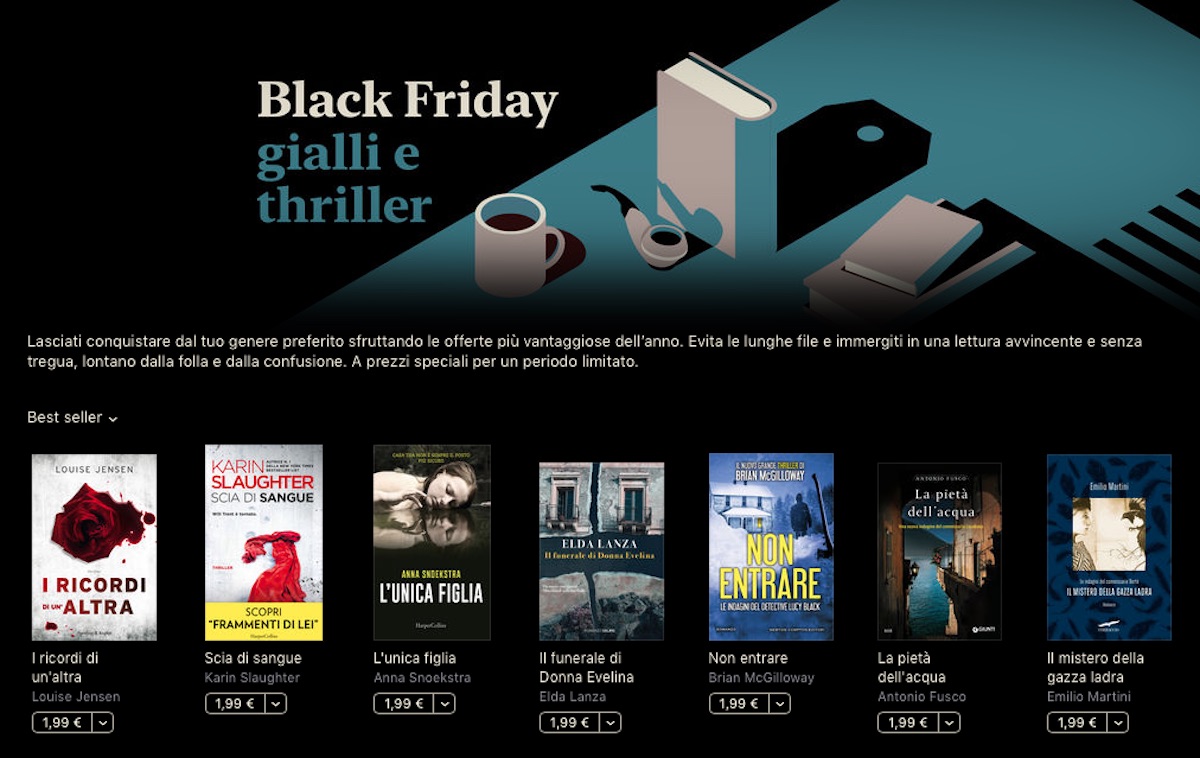 Il Black Friday su Book Store è per lettori appassionati di gialli, narrativa e romanzi rosa