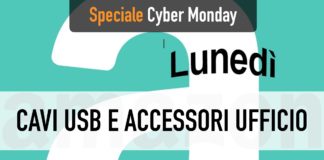 Cavi USB e accessori ufficio AmazonBasics in offerta per il Cyber Monday