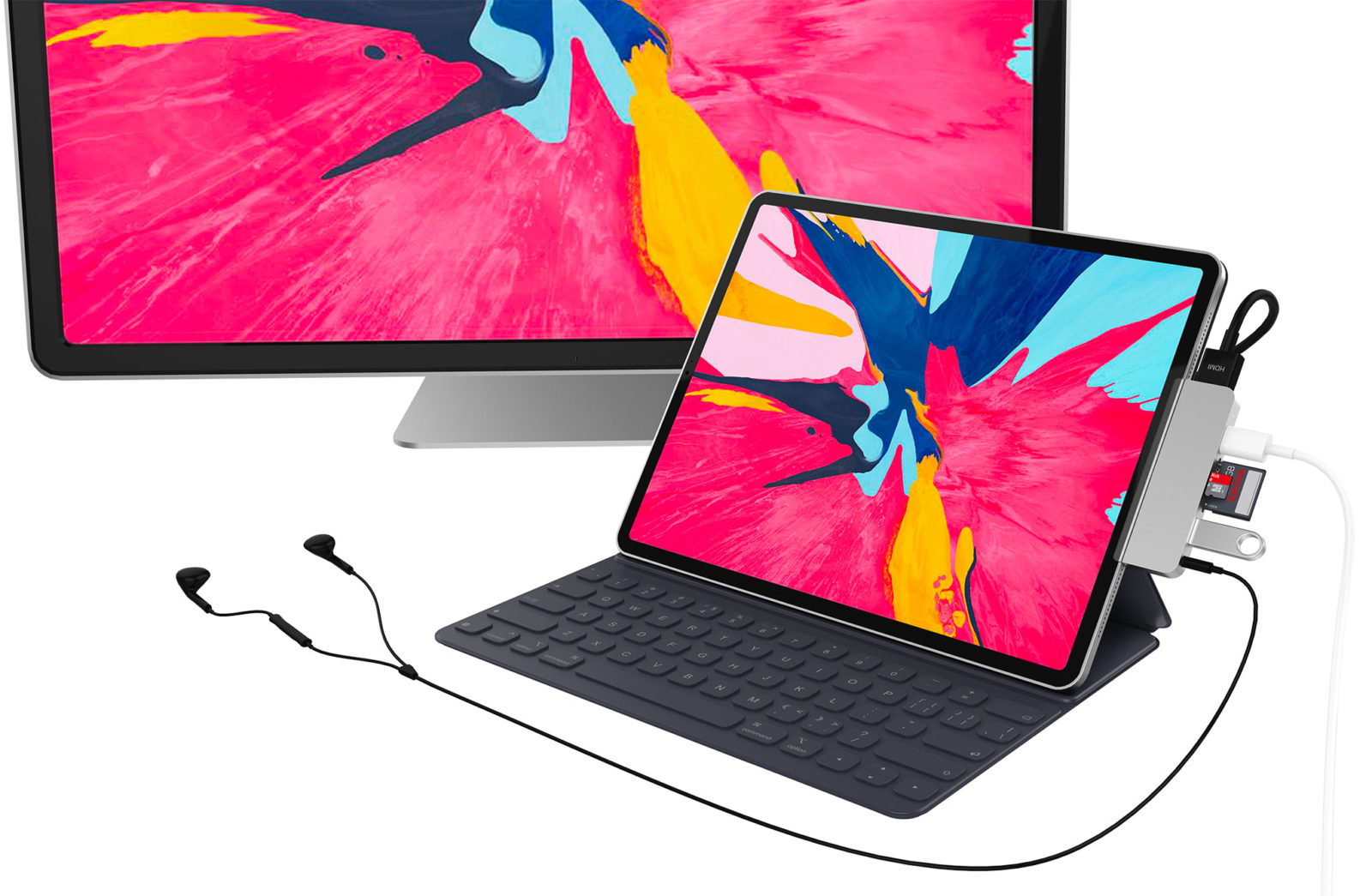 HyperDrive è un hub USB-C per iPad con jack cuffia, lettore memory card e porte per monitor 4K con HDMI Hub USB-C per iPad