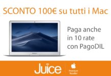 Juice sconta tutti i Mac, si paga in 10 mesi a zero costi e zero interessi Juice sconta tutti i Mac, si paga in 10 mesi a zero costi e zero interessi