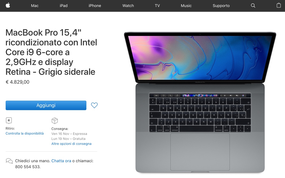 Festa del portatile nei ricondizionati Apple: Air da 959 euro, tanti MacBook Pro 2018 in sconto
