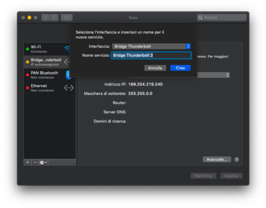Creare una rete a 10 Gb/s tra due Mac con Thunderbolt è facilissimo