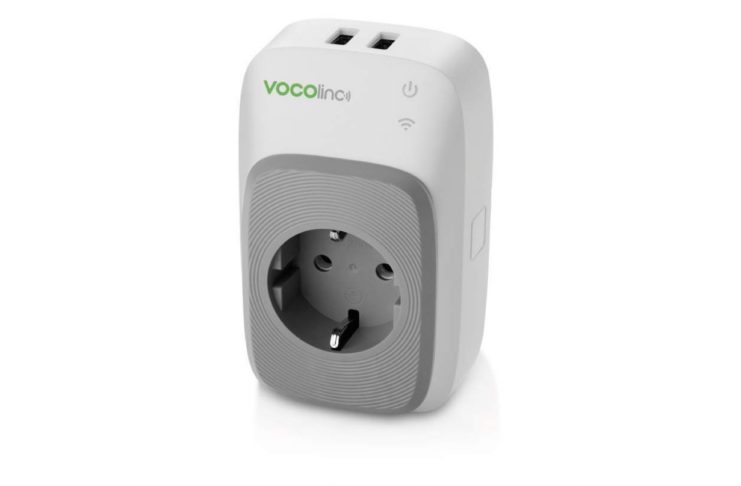 Presa smart Vocolinc PM5  con 2 porte USB: compatibile Homekit, Alexa e Assistente Google