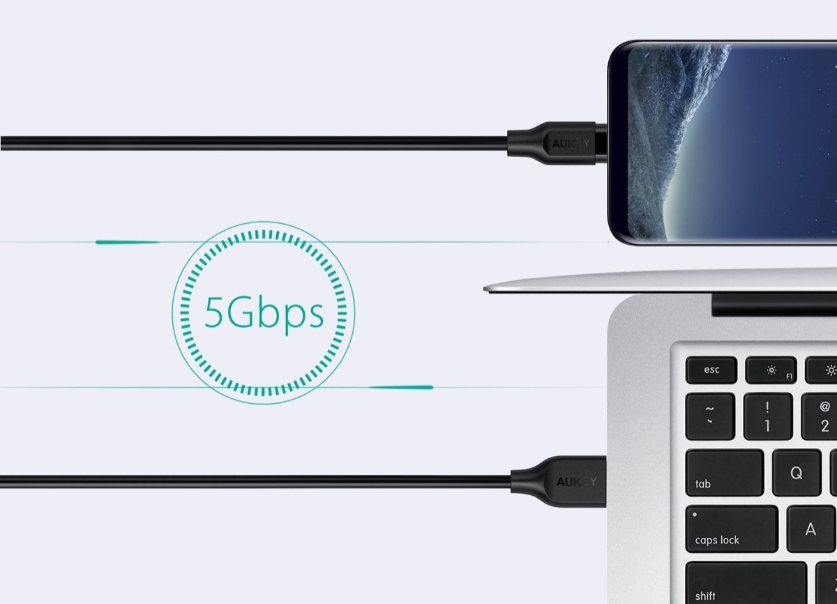 Kit di tre cavi USB-C lunghi 1 metro in offerta a soli 6,99 euro