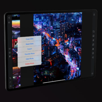 Darkroom, la potente app di foto editing di classe desktop ora è anche su iPad