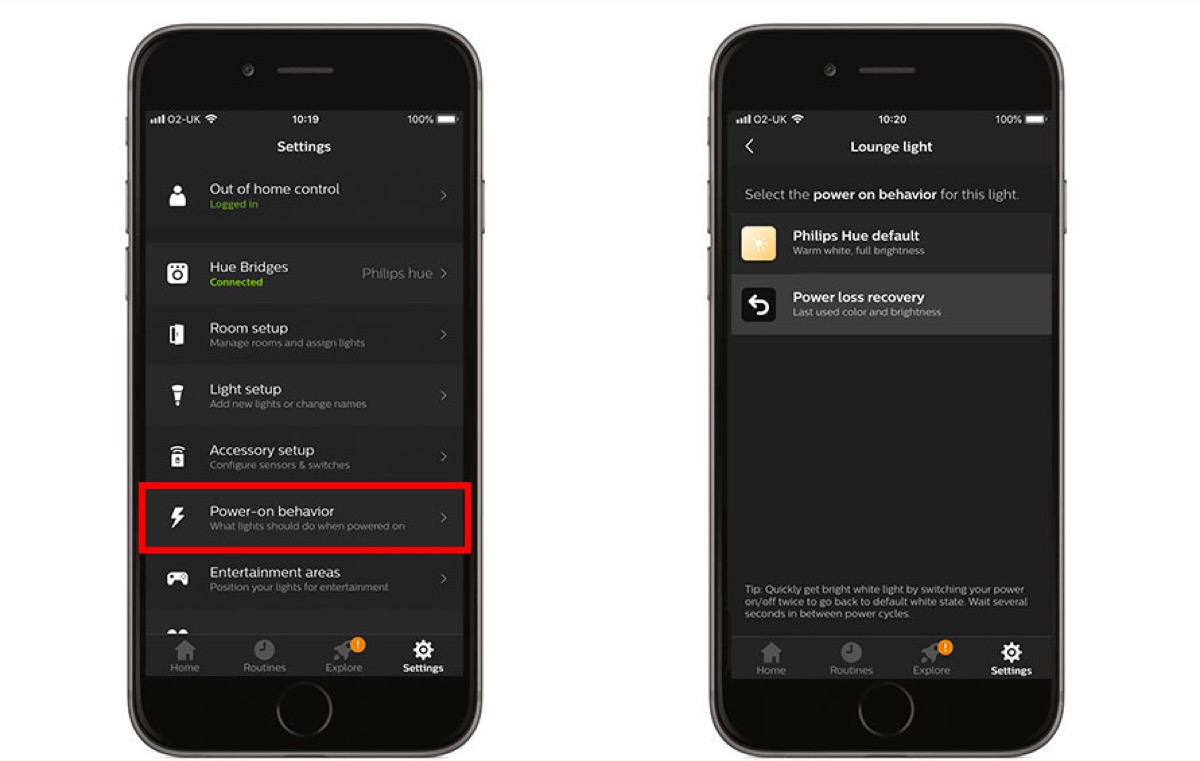 Comportamento all’accensione, così Philips Hue diventa ancora più Smart