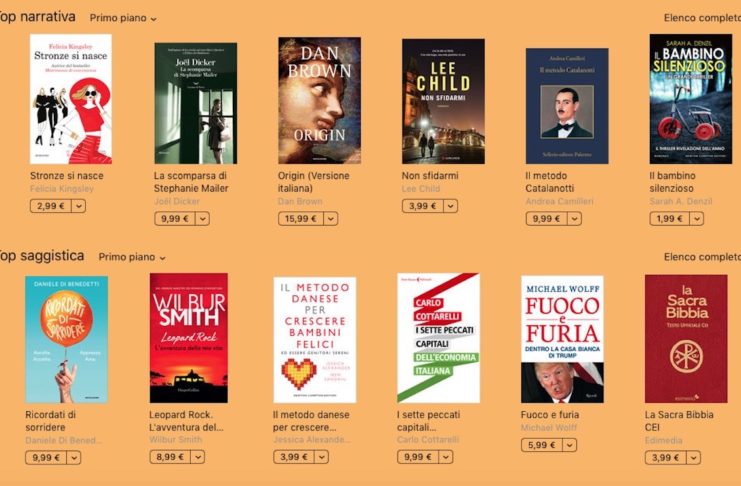 I migliori libri del 2018, la classifica di Apple in Italia