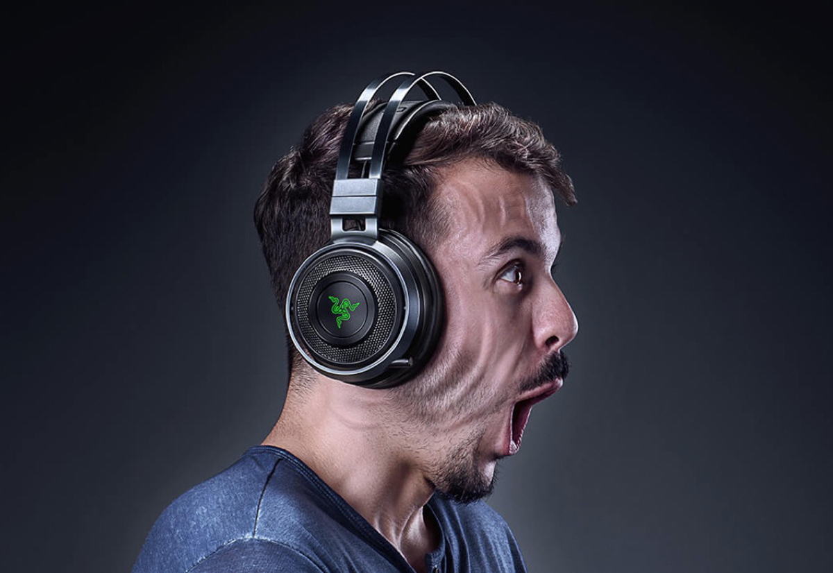 Razer Nari Wireless Gaming Headset, Cuffie da Gioco Senza Fili dal