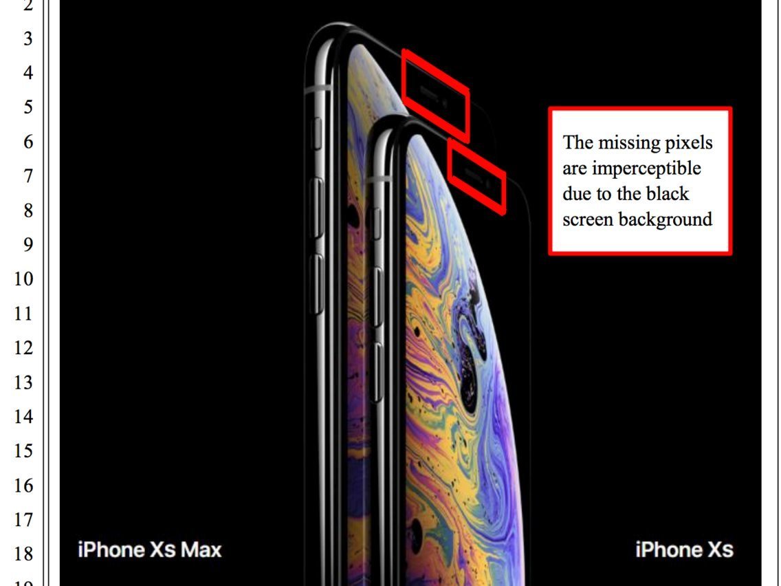 Apple nasconde il notch iPhone XS, parte la querela